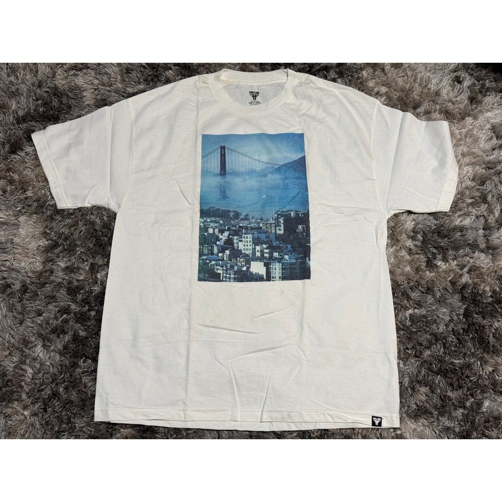 XL - Fallen Men's White FTC‎ Vivere Est Vincere T-Shirt Short Sleeve Graphic